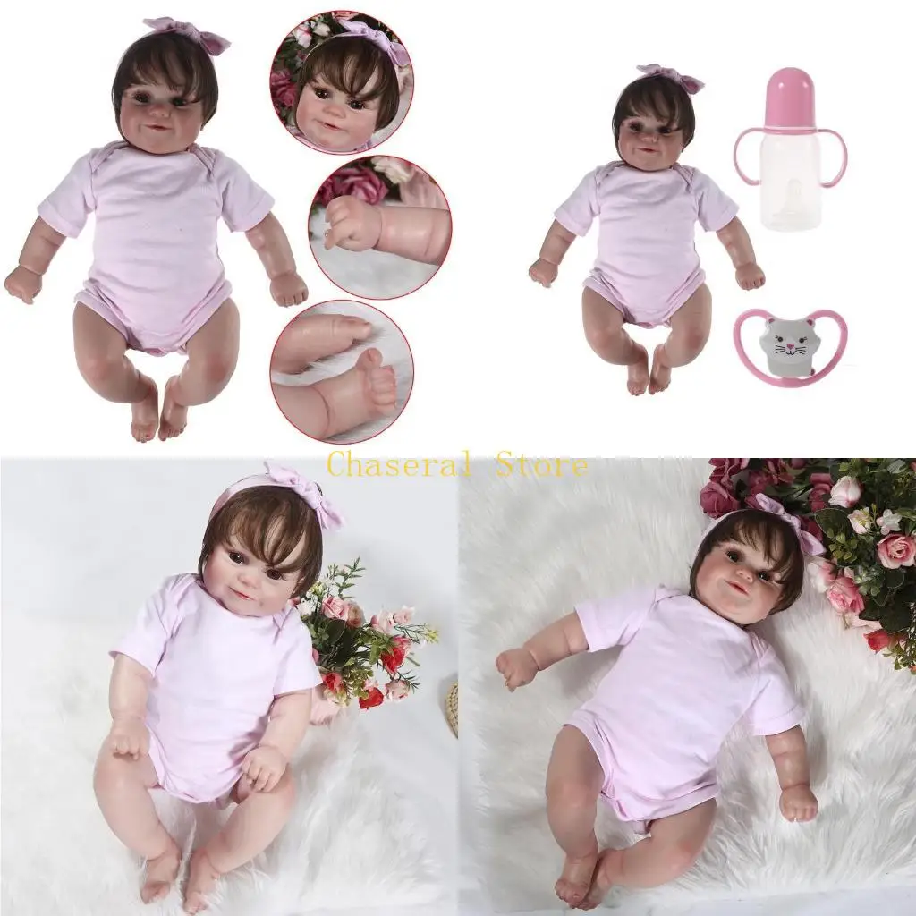 

E7CE Soft Vinyl DIY Toy Stuffed Doll Birthday Party Gift for Kids 20-inch