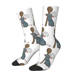 Remy The Little Chef From Ratatouille Socks Harajuku Super Soft Stockings All Season Long Socks for Man's Woman's Gifts