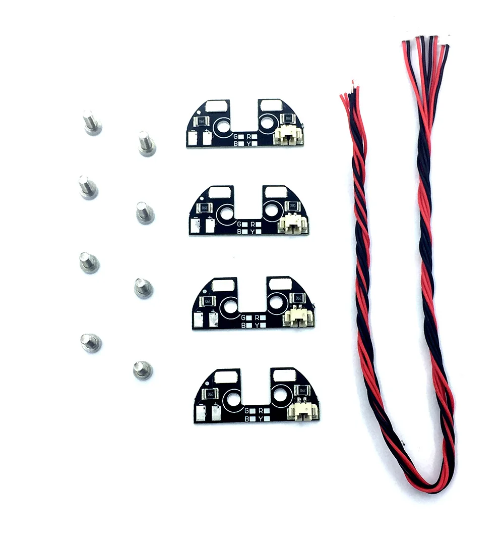 4pcs APM2.8 LED Night Navigation Light High Power with Cable 5V for F330 F450 F550 S500 S550 RC Drone Quadcopter