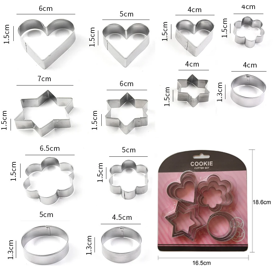 Geometry Mini Cookie Cutter Set with Storage Box product image