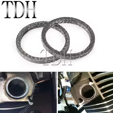 Motorcycle Exhaust Gaskets 65324-83A Exhaust Port Gaskets for Harley 1984-up Sportster 883 Dyna Evolution Twin Cam Big Twins