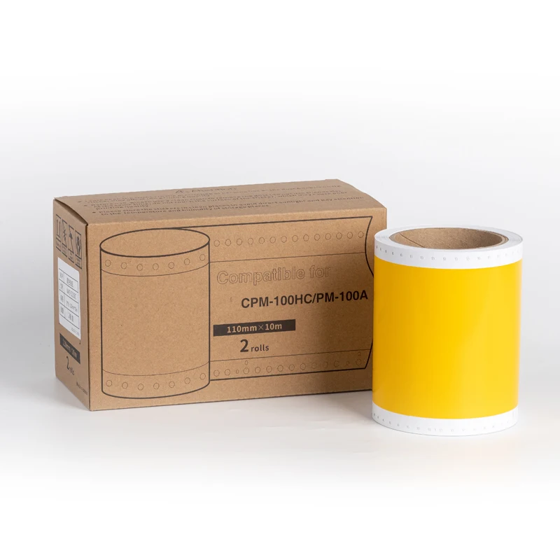 2 لفات ملونة SL-S112N,SL-S113N لـ MAX CPM-100HC 100G3C 100G5C 100HG3C 100HIII PM-100A 100HG S115N ملصق طابعة الملصقات