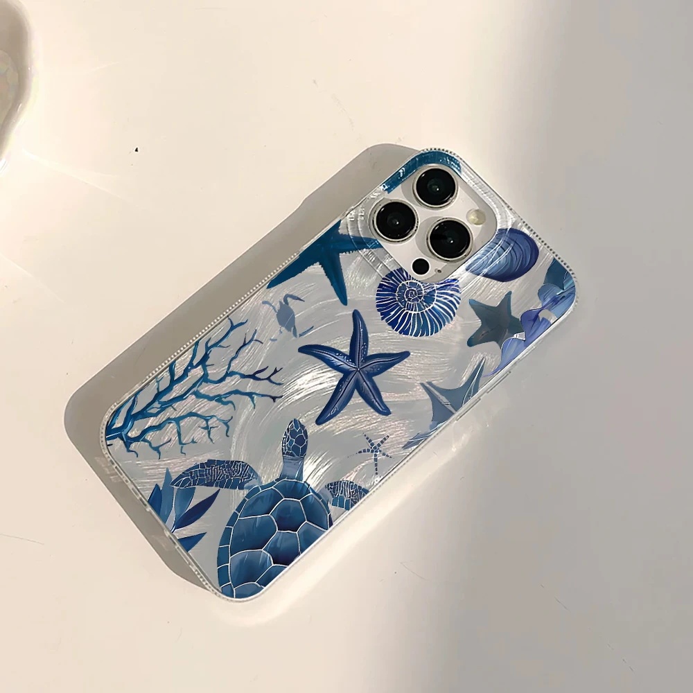 Für iPhone 17 15 16 14 Pro Max Hülle Plus INS Elegante Ozean-Muschel-Abdeckung für iPhone 13 11 12 ProMax XS XR XS 7 8 Plus 16E Hüllen – Detail 4
