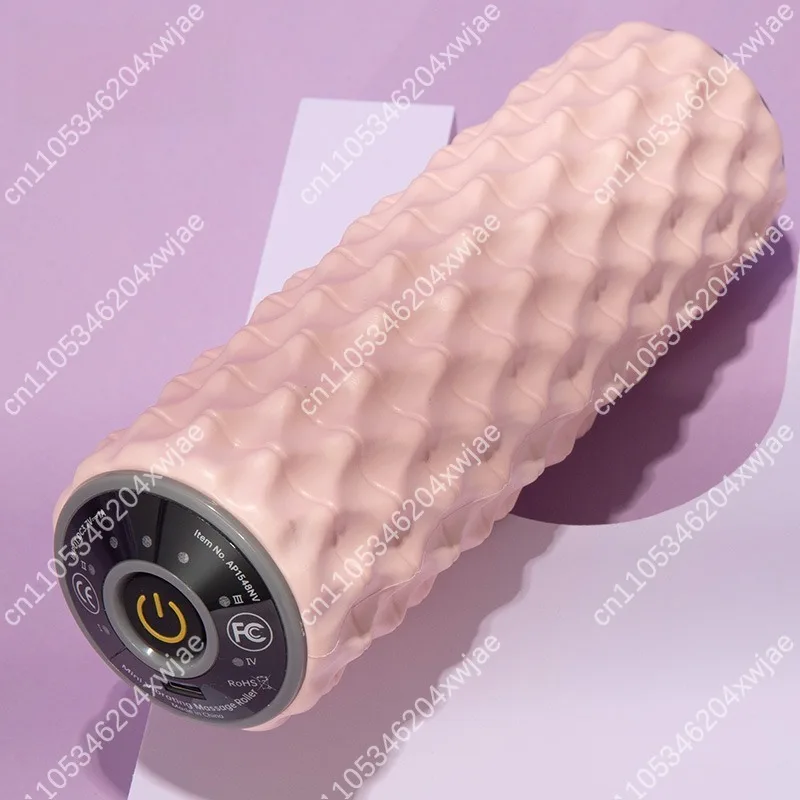 High Intensity Vibration Foam Roller Rechargeable with Adjustable Speed for Yoga Workout