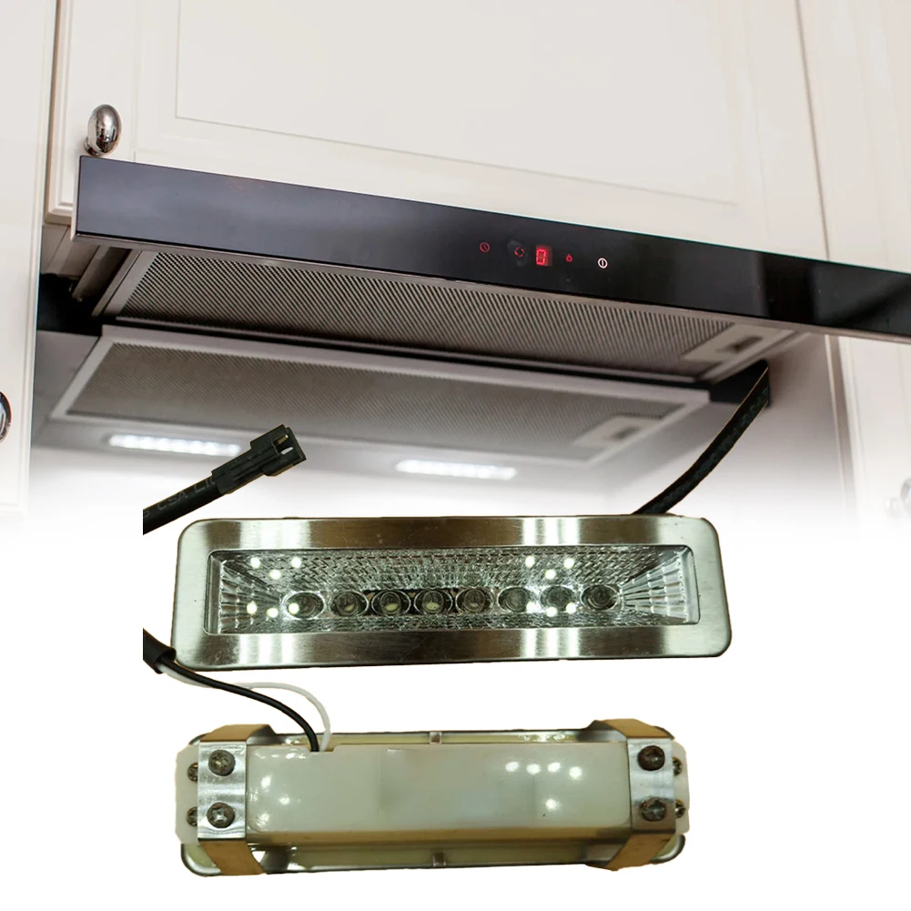 Metal LED Light Panel for Range Hoods For Stoves 1.2W 12V 220V Input Square Design for Consistent Kitchen Lighting