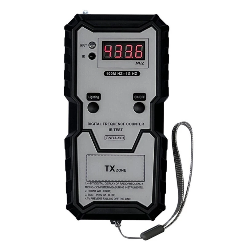 Car Remote Keys InfraredFrequency Tester 100M-1GHZ 4Bit Digital Electronic InfraredFrequence Counter Test Instrument