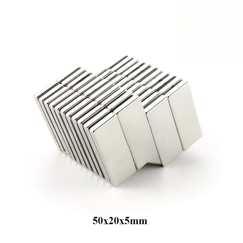 50x20x5 Powerful Quadrate Magnets 50mmX20mmx5mm Powerful  Magnet 50x20x5mm For Home Refrigerators, Offices DIY 50*20*5