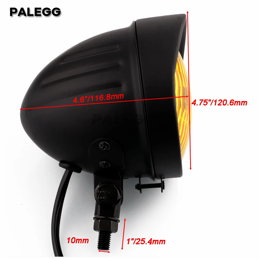 Vintage Motorcycle H4 Halogen 4.5inch Headlights High/Low Beam Head Light For Harley Custom Softail Dyna