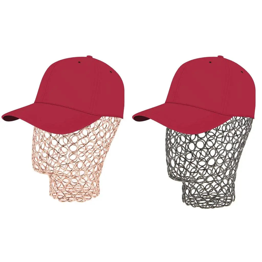 

Metal Hat Holder Display Stand Modern Mannequin Head Wig Rack Freestanding Head Model for Home or Store