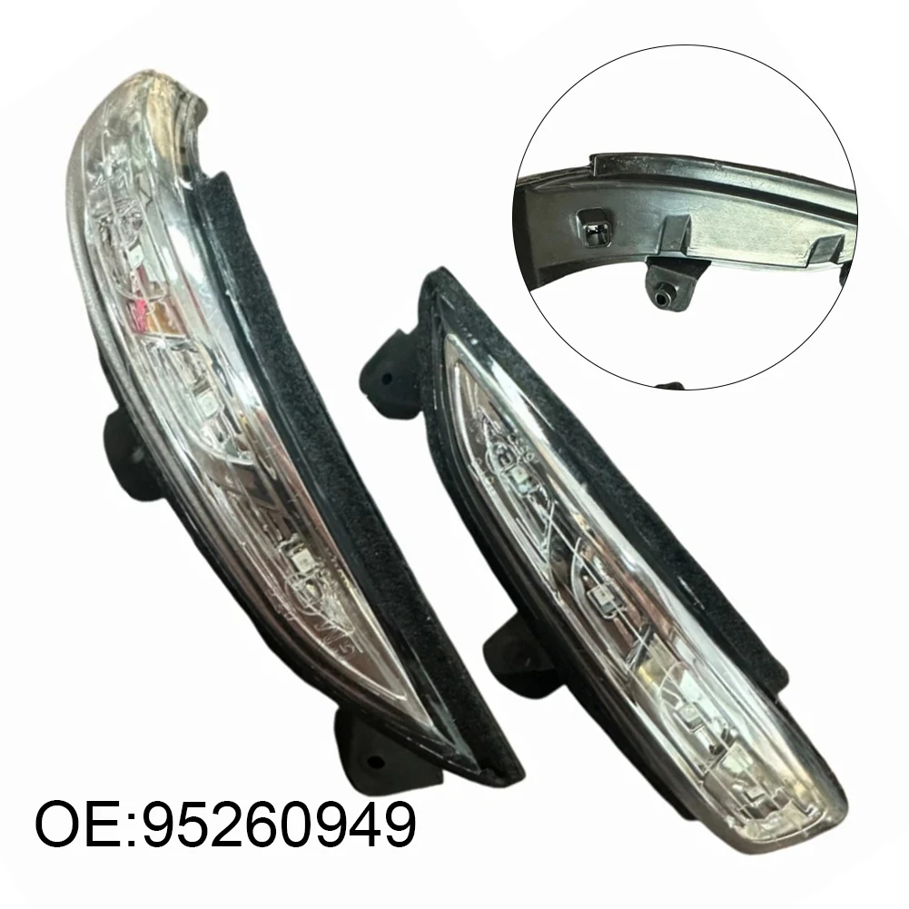 2PCS Mirror Steering Side Light Signal 95260949 For Chevrolet For Spark 11-2017 Replacement ABS Signal Lights Easy Installation