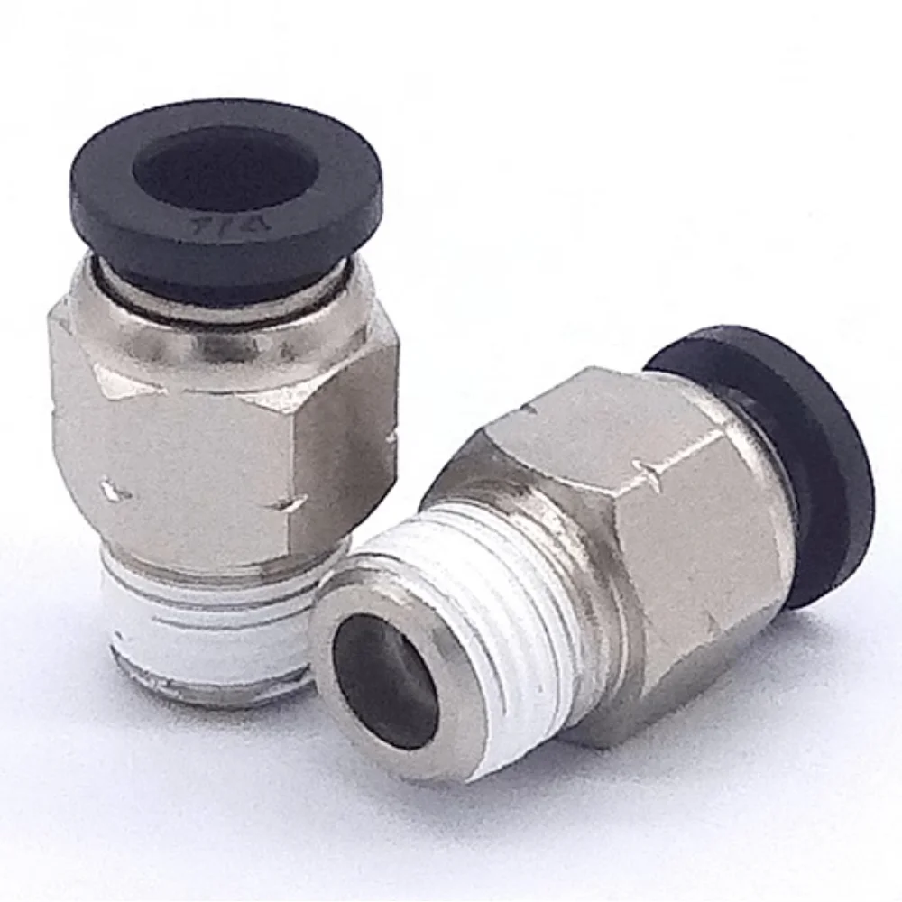 1/8" 1/4" 3/8" 1/2" NPT männlich weiblich 1/8" - 5/8" Zoll Rohr Außendurchmesser Winkelstück pneumatischer Push-to-Connect-Luftanschluss Schnellverschluss – Detail 2