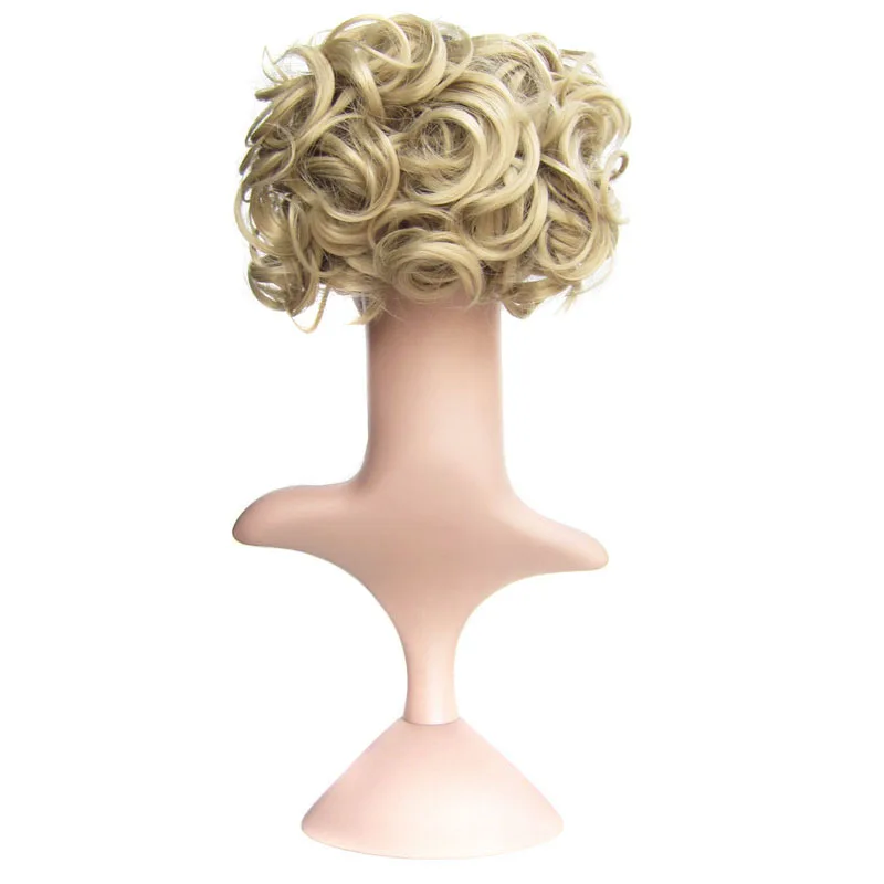 

Накладка для волос Jeedou Chignon Curly Messy Bun с гребнями-заколками, синтетический накладной пучок для свадебных причесок, для элегантных женщин.