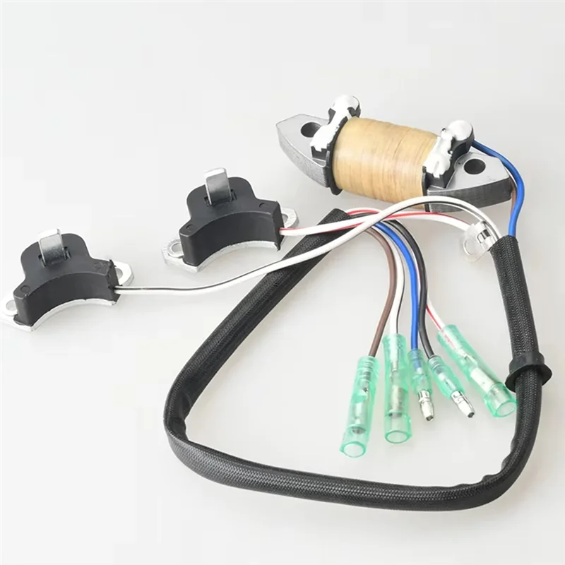 Hot Selling-Charge Coil Coil Pulser Assy 69P-85541-19 69P-85541-09 61N-85543-09 For 25HP 30HP 2 Stroke Boat Motor Engine,