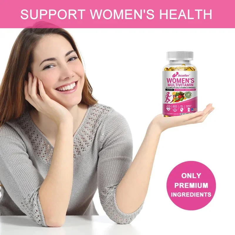 Multivitamin Capsules Contain A Perfect Blend of Iron, Biotin, Calcium and Zinc To Support Immune Function and Energy.