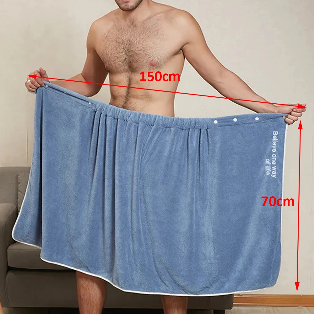 Bath Towel That Can Be Worn or Wrapped, Soft and Highly Absorbent, Household Sap Quick-Dry Oversized Bath Skirt