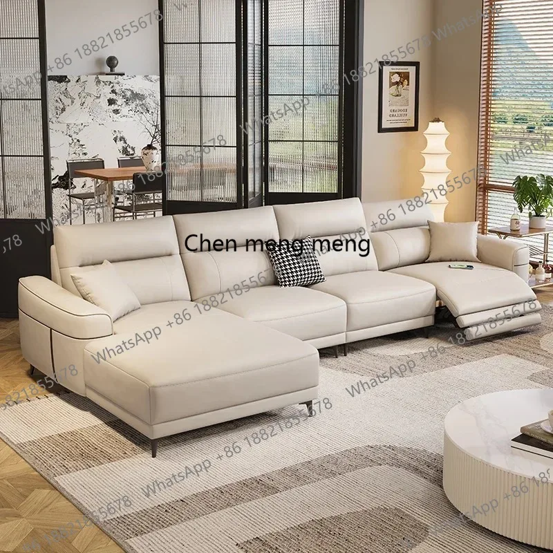 

Beige Living Room Electric Sofa Waterproof Design Loveseat Lazy Recliner Sofa Sleeper Luxury Relax Banken Woonkamer Furniture