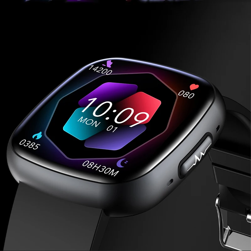 

NAMOFOTO New Smart Watch 1.72" AMOLED Clock ECG Blood Pressure Oxygen BMI Wristwatch Men Bluetooth Call SOS Smartwatch 2024