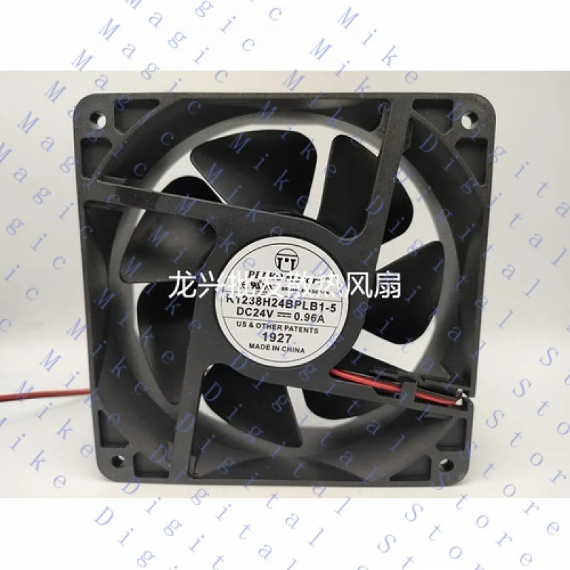 H  1 pcs FOR PELKO Motors Fan K1238H24BPLB1-5 24V 0.96A 12CM 12038 2 wire cooling fan