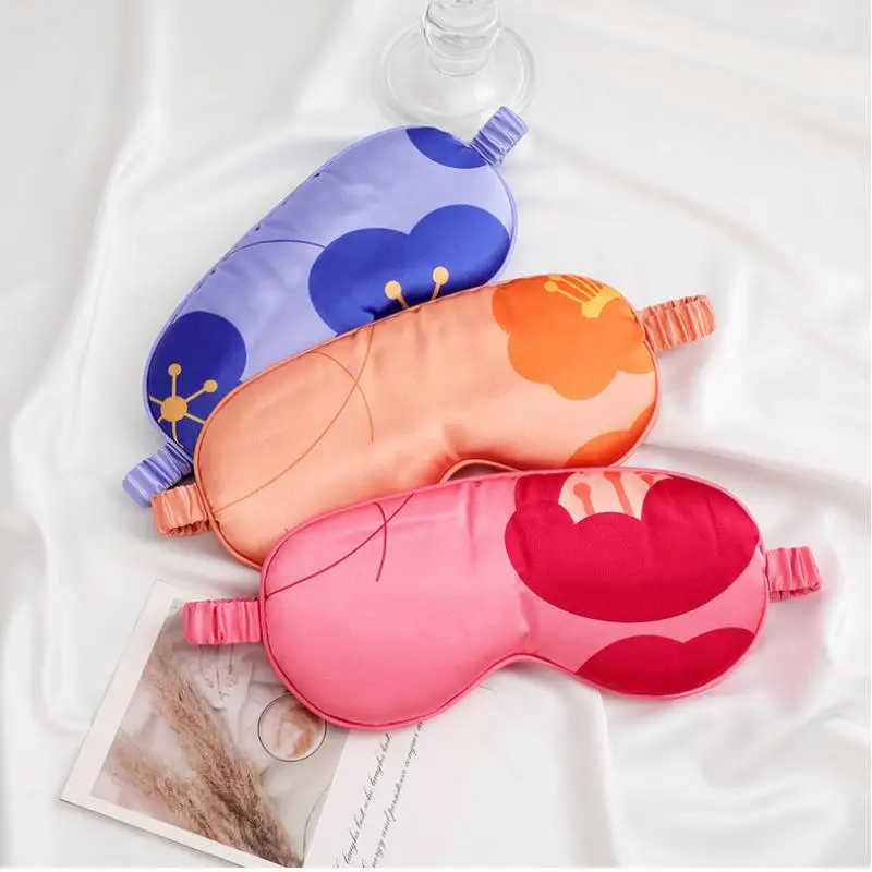 

Маска для сна с имитацией шелкового повязки на глаза - затенение, релаксация, тени для век для путешествий, мягкий уход за глазами, чехол для сна для здоровья и отдыха