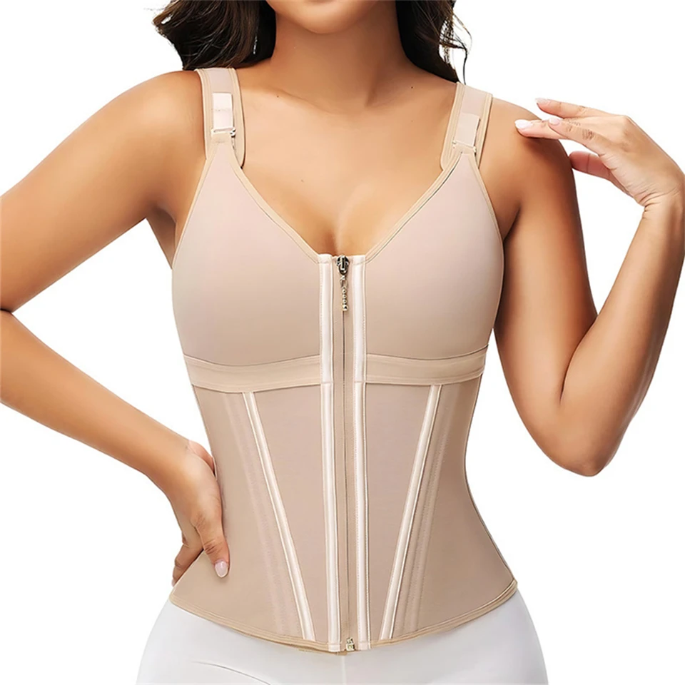 Becirzet Damen-Gürtel, Taillentrainer, Doppelkompressions-Bauchweggürtel, Schlankheits-Bodyshaper, Shapewear – Detail 3