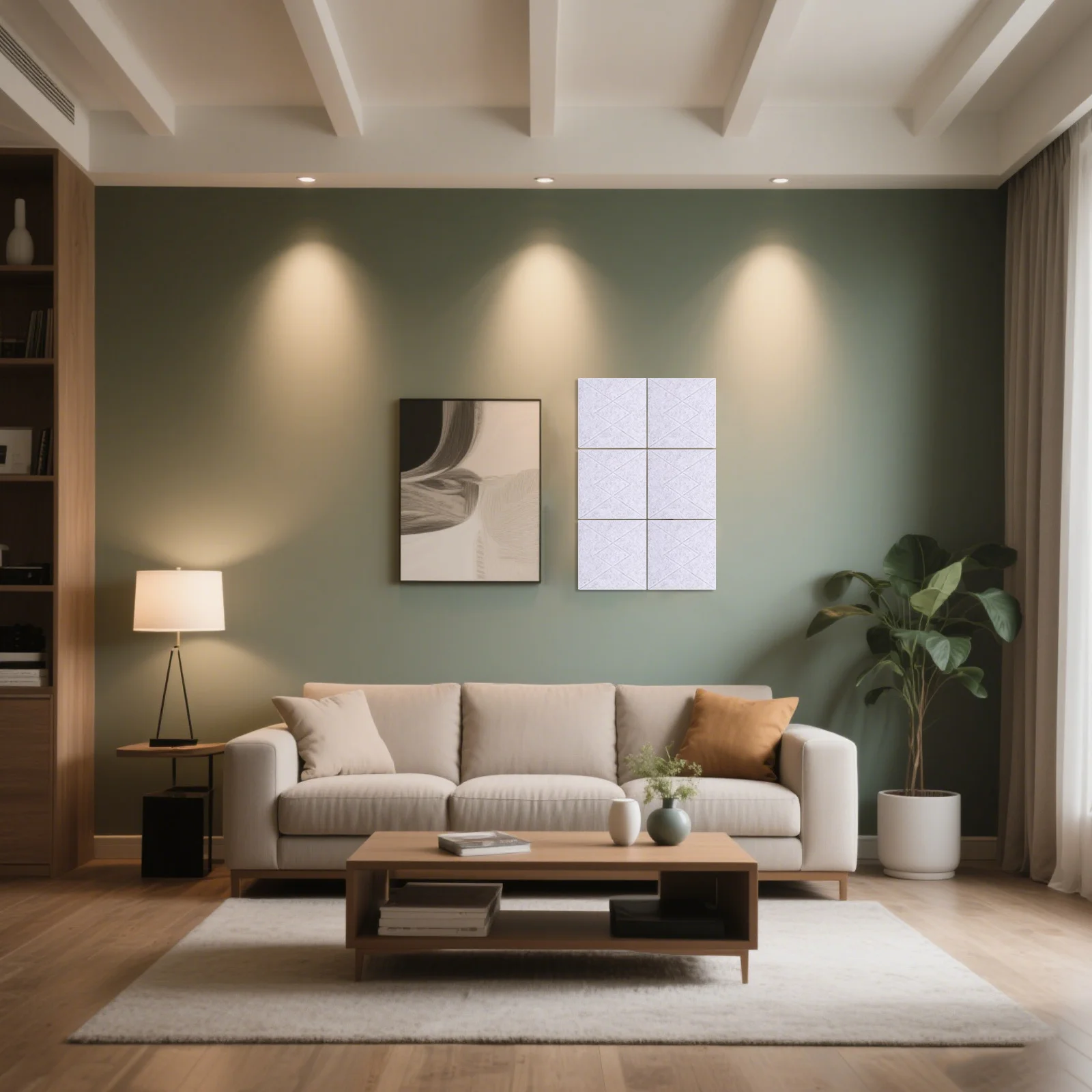 

6Pcs Decorative Bulletin Board Soundproof Wall Tiles for Office Home Classroom Photo Display Panel Acoustic Wall Organization