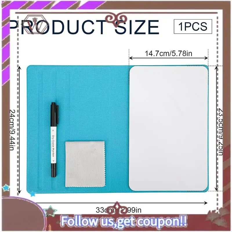 Новейшая портативная маленькая доска, многоразовая мини-магнитная доска для сухого стирания с маркером, ткань для протирания, магнитная доска для сухого стирания