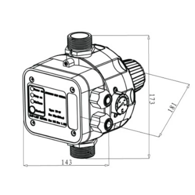 

Электронный реле давления для водяного насоса, датчик потока воды EPC-8, интеллектуальный контроллер давления для водяного насоса