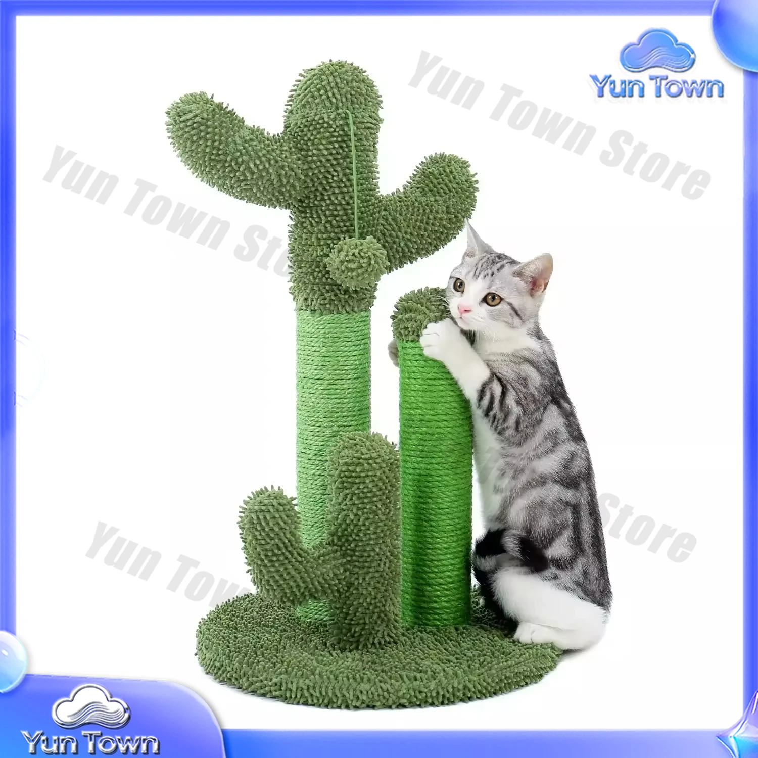 Modern Cat Ceiling Tree Tower Large Cats Condo Tree Play Furniture Scratching Cat Climbing Frame Tree