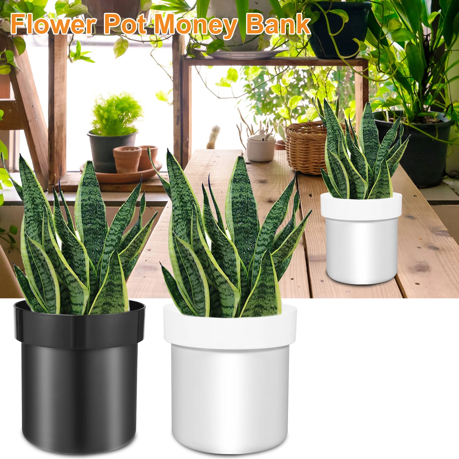 Flower Pot Money Storage Box 2 Layer Lockable Hidden Surprise Secret Safe Box Piggy Bank Security Container Stash Key