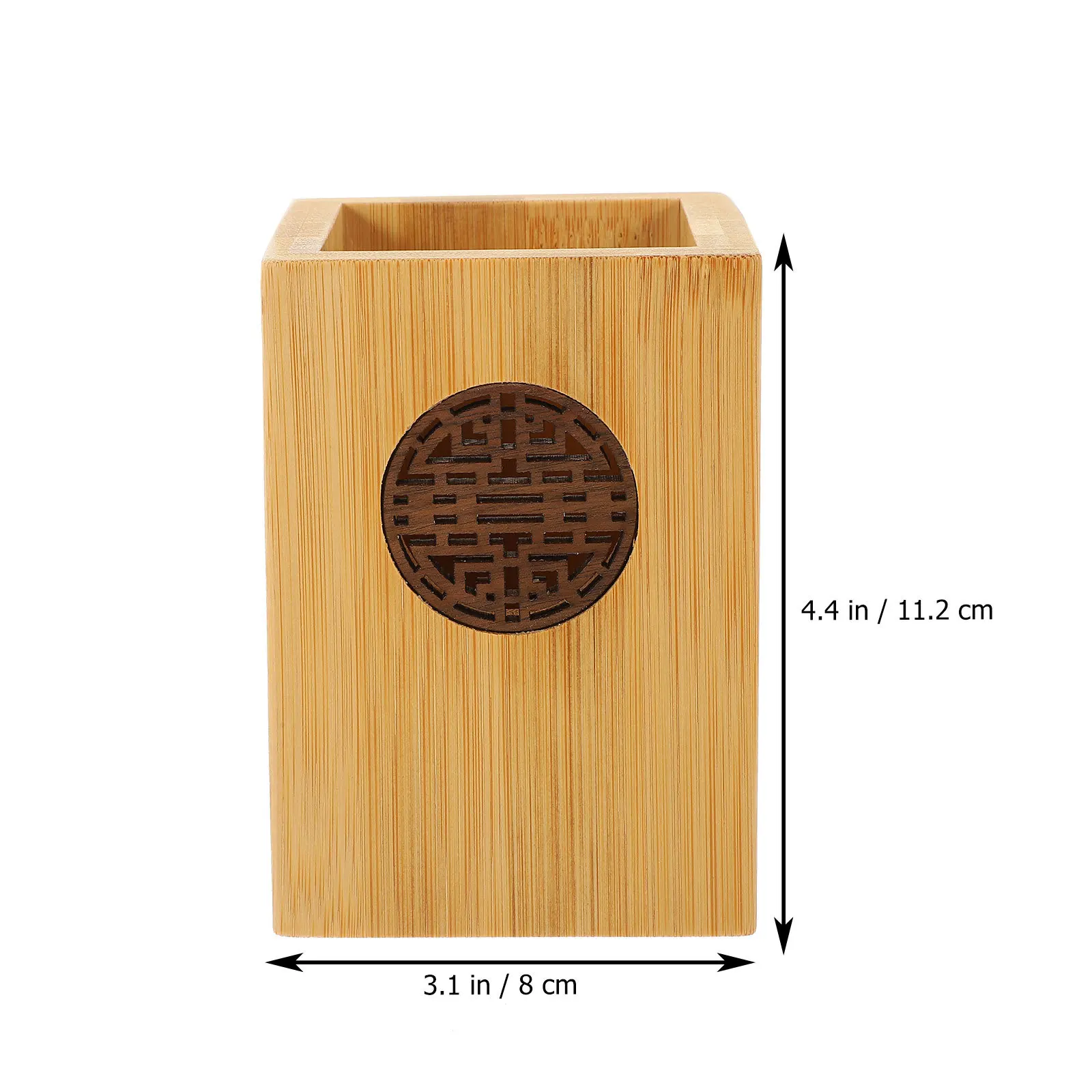 Carved Pen Holder Large Capacity Hollow-Out Design Makeup Brush Organizer Desktop Storage For Office Home Decorative