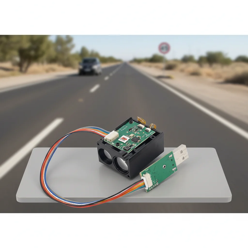 Meskernel PTFS 400m 50Hz Laser Range Finder Module For Speed Measurement Laser Rangefinder Sensor With Rs232