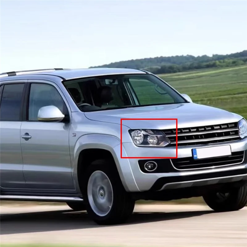 سيارة الجبهة غطاء المصباح أباجورة غطاء مصباح المصابيح الأمامية غطاء للعدسات لشركة فولكس فاجن أماروك 2010-2019 الحق