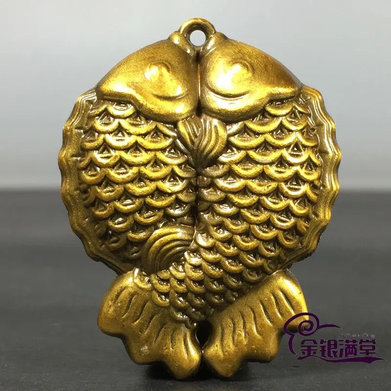 Gilt Pisces koi fish Ornament Decoration Tea Pet Figurines Desk Decor Accessories