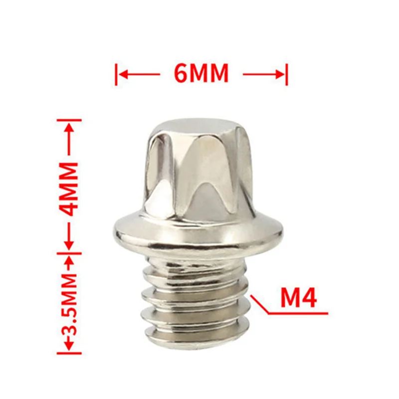 A06F-100Pcs الطريق الجبلية للطي دواسة الدراجة المضادة للانزلاق مسمار استبدال مسامير دبابيس البراغي الدراجة عرافة M4 دواسة دبوس مسامير مجموعة الطريق