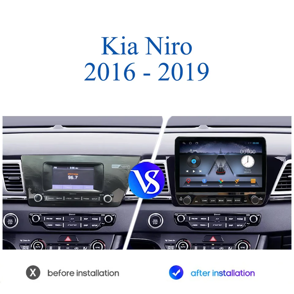 Carplay Auto For KIA NIRO 2016 2017 2018 2019 Car GPS Montiro Radio FM AM Stereo Audio Video Multimedia Player DVD Cassette DSP