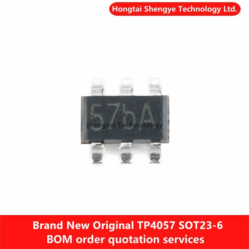 New Original Genuine SMT TP4057 SOT-23-6 500mA Linear Li-ion Battery Charger Chip