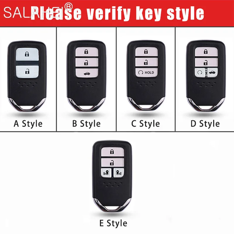 Car Key Cases Cover Shell For Honda Civic City Accord CRV CR-V XR-V HR-V HRV Odyssey Vezel Jade Crider Fit Accessories Keychain