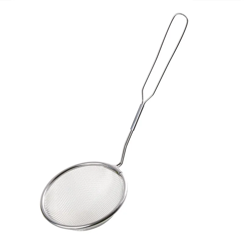 Kitchen Stainless Steel Filter Spoon Hangable Grease Filter Spoon Household Oil Residue Small Colander