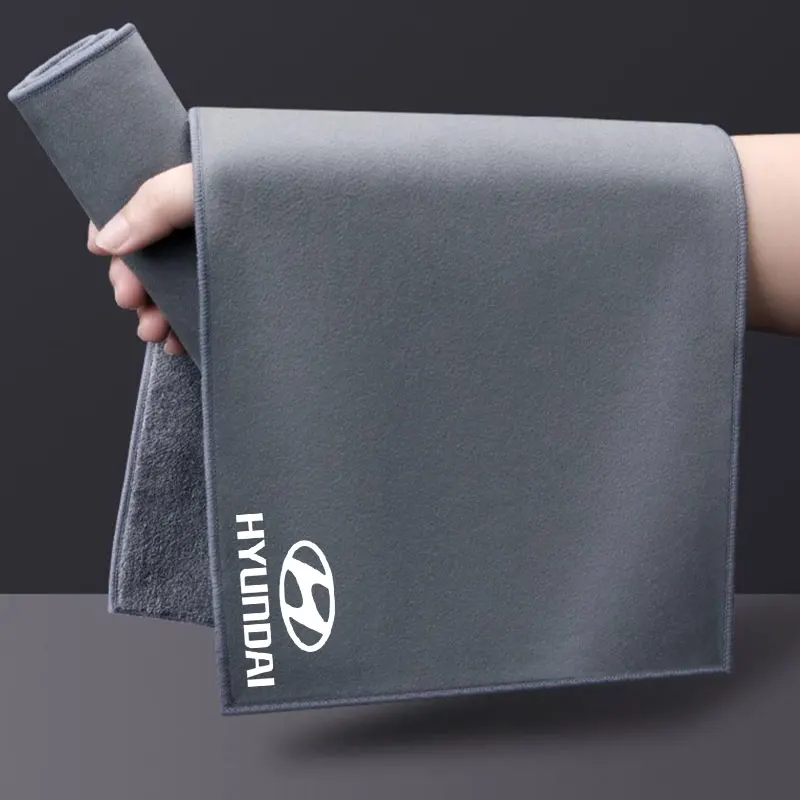 غسيل السيارات الراقية منشفة من الألياف الدقيقة تنظيف السيارات تجفيف القماش لشركة هيونداي إلنترا أكسنت توكسون i30 i10 i20 فيلوستر كونا