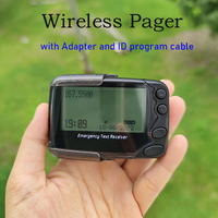 Wireless Emergency Text Receiver Calling System Alpha-numeric Pager Multi-function Beeper Pocsag Program Beepers for Restaurant