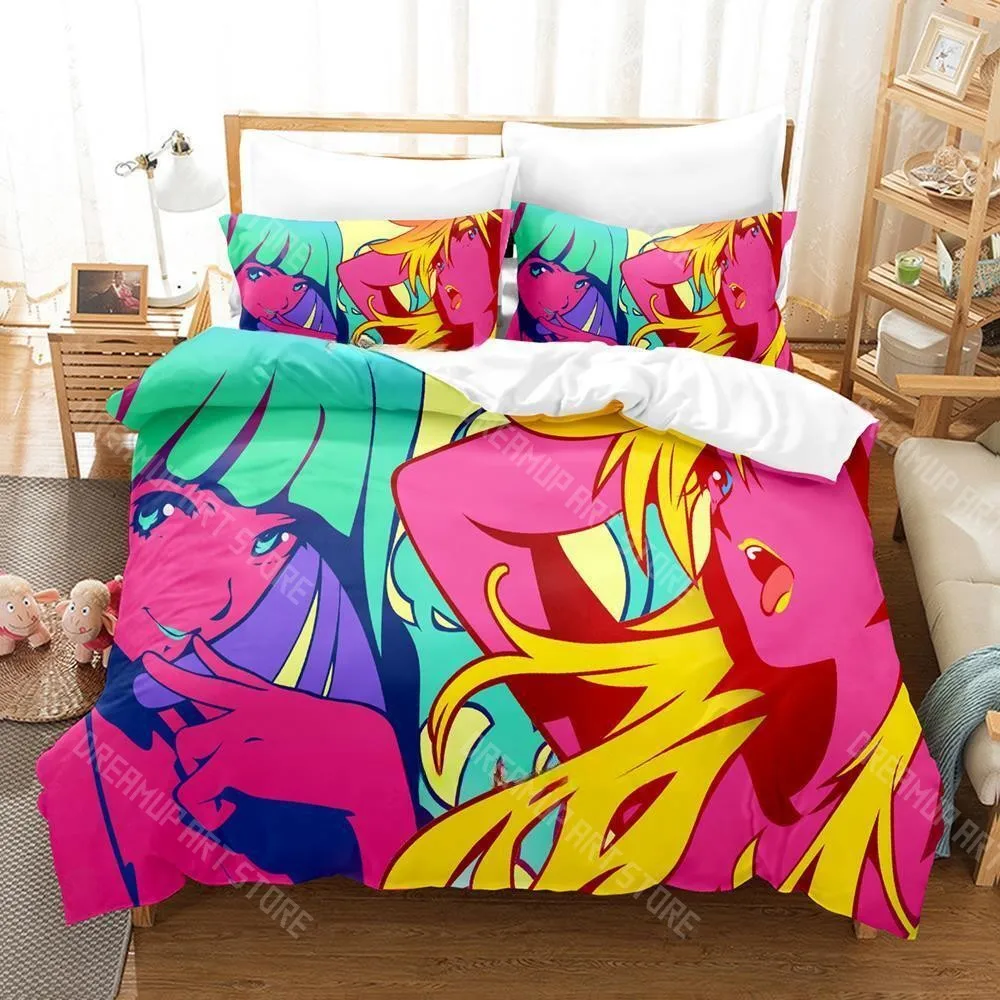 3D Printed Panty Stocking  Garterbelt Anime Bedding Set for Boys Girls Duvet Cover Twin Queen King Full Single Double Sizes