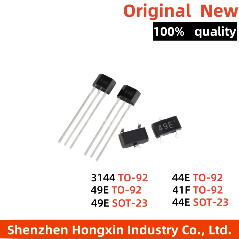 10pcs/100pcs 41F/0H41/SH41/SS41F/S41 Bipolar Hall Sensor SOT23/TO-92UA Printed 41F