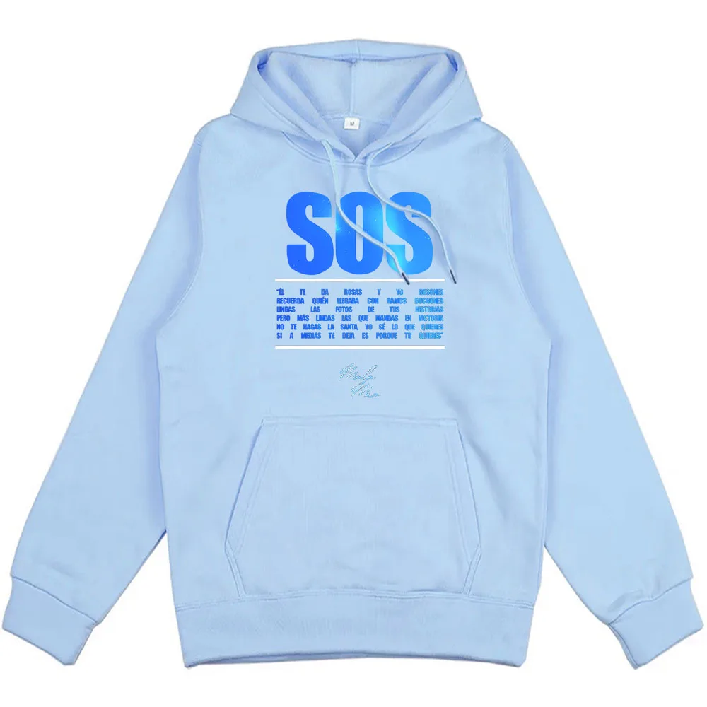 SOS Mala Mia Fuerza Regida Hoodie Men/women Sweatshirts Harajuku Aesthetic Unisex Winter Fleece Pullovers Hoodies for Male Print