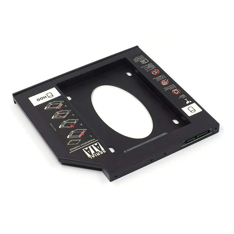 Plastic 9.0mm 9.5mm 12.7mm HDD Caddy SATA 3.0 Hard Disk Drive SSD Case Box For Laptop CD-ROM DVD-ROM SSD Stand Holder