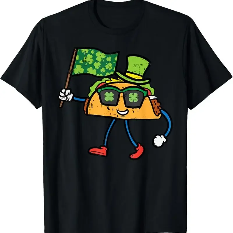 St Patricks Day Taco Saint Pattys Mexican Food Kid T Shirt