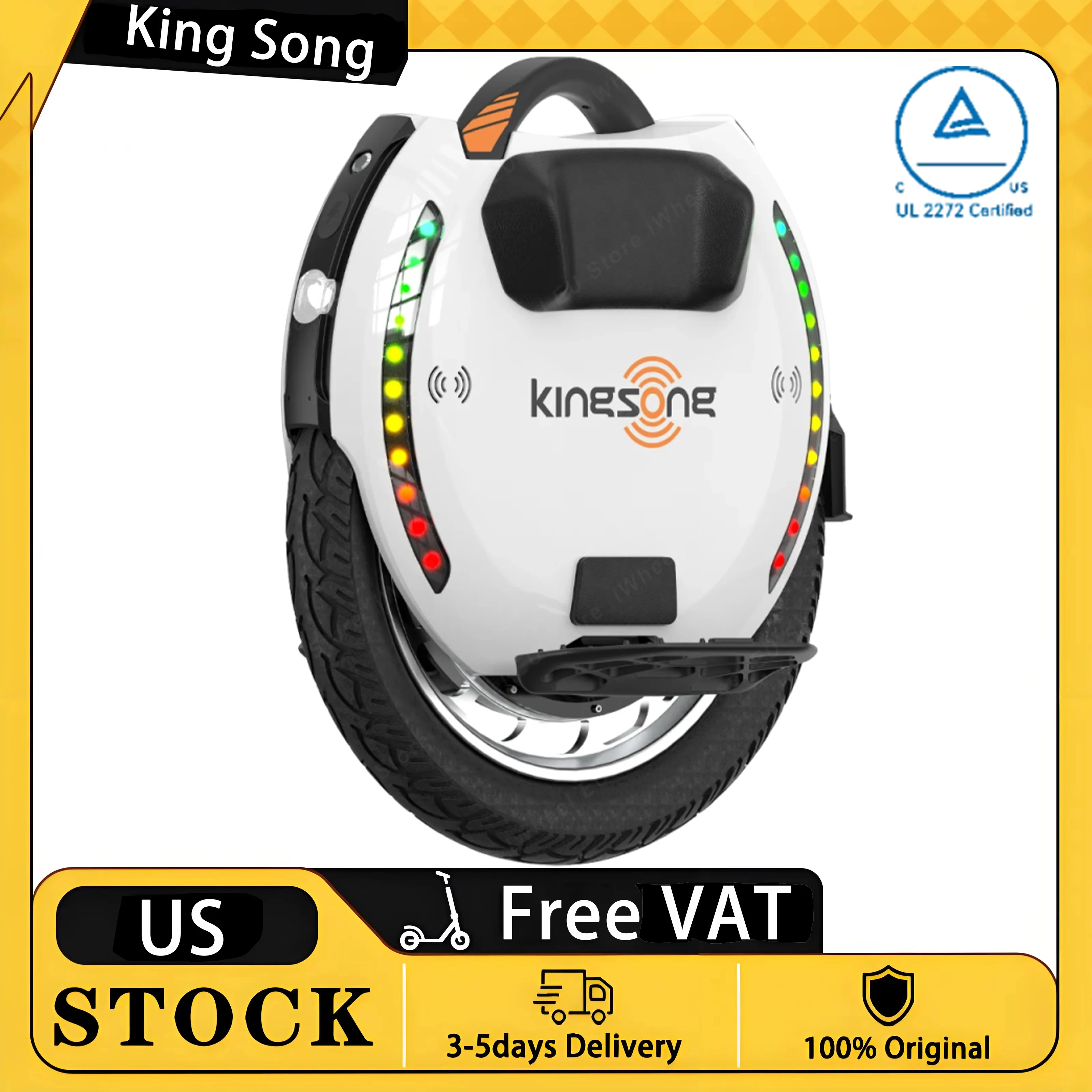 

Original KingSong 18XL Pro Electric Unicycle 84V 1554Wh 2200W Motor Top Speed 60km/h Newest KingSong 18XL Pro Electric Wheel