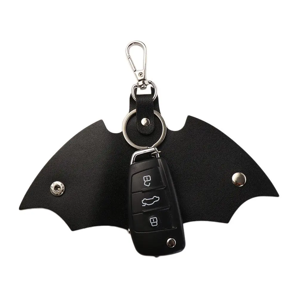 Storage Case Interior Accessories PU Leather Key Cover Car Key Organizer Leather Keychain Remote Key  Pouch Men's Key Holder