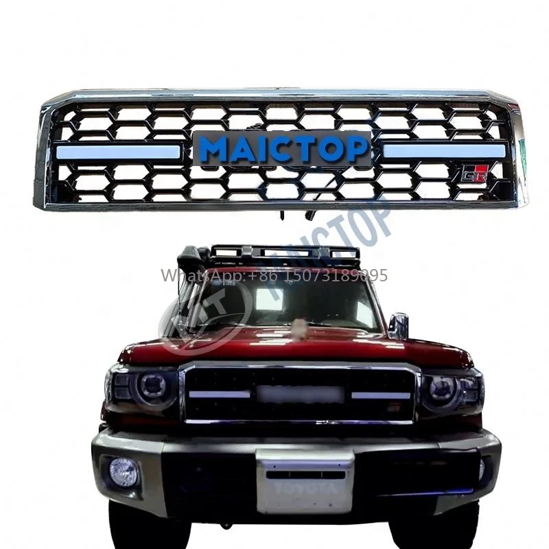 

Car Conversion Upgrade GR Style Front Bumper Grille Grills for Land Cruiser Lc 79 76 75 Series Lc79 Fj79