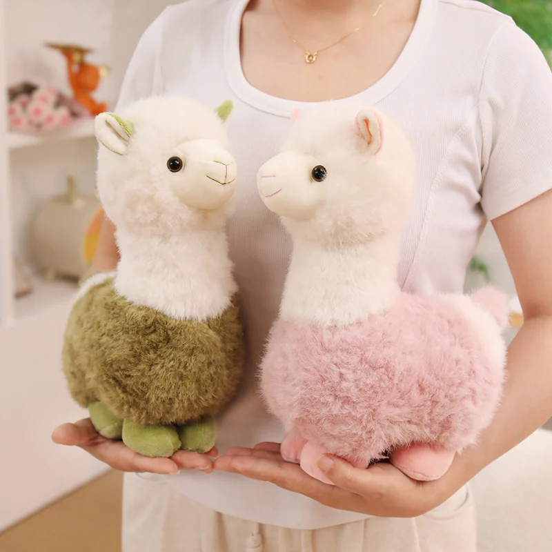 Heiß begehrtes 30cm süßes kleines Alpaka-Plüschtier, Stofftier in 5 Farben, neue weiche Schaf-Puppe, Heimdeko, Geschenk für Kinder, Mädchen, Geburtstag, Weihnachten