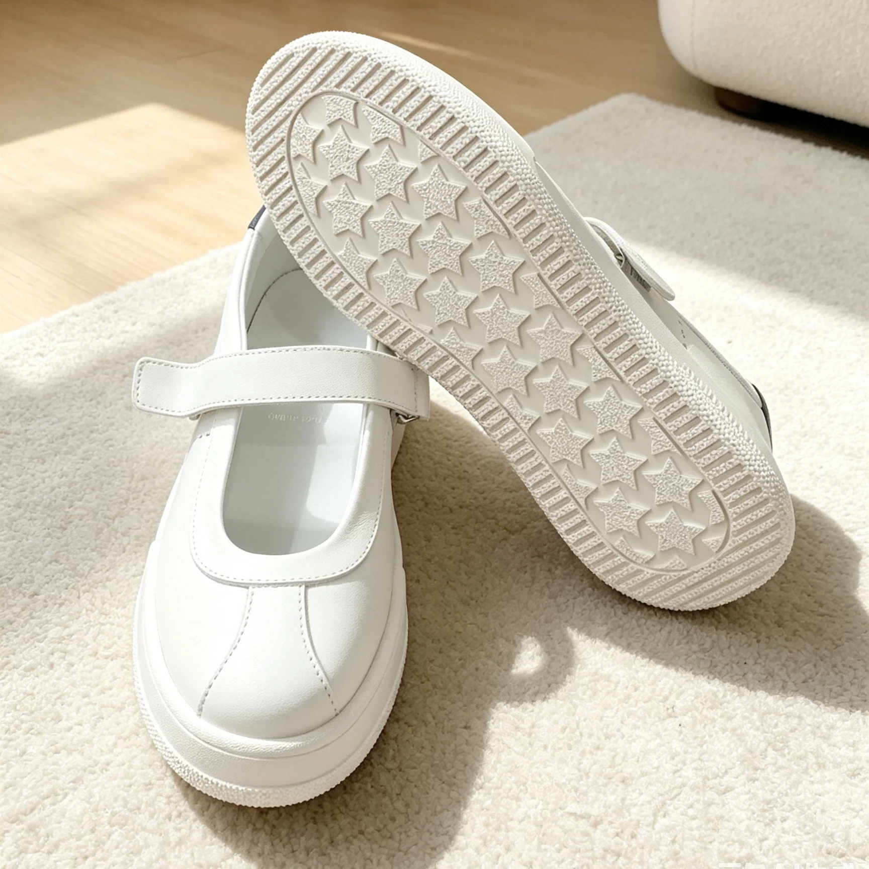 Luxury Ballet-style Sneakers, Single-buckle Velcro Platform Skate Shoes, Low-top Mary Jane Shoes, Brand Discounts, Holiday Gifts